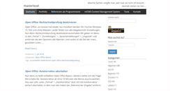 Desktop Screenshot of masterlevel.de
