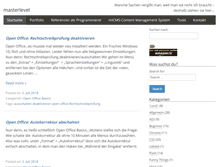 Tablet Screenshot of masterlevel.de